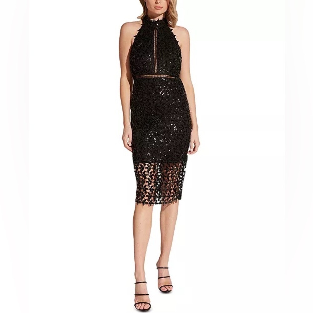 Bardot Black Sequin Halter Gemma dress by Bardot. Size XS. - Picture 12 of 12
